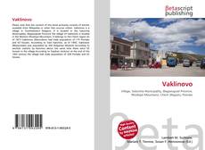 Capa do livro de Vaklinovo 