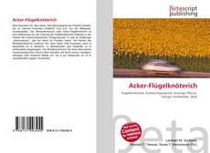 Обложка Acker-Flügelknöterich