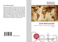 Borítókép a  Carte Manuscripts - hoz