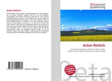 Capa do livro de Acker-Rettich 