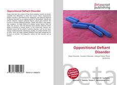 Portada del libro de Oppositional Defiant Disorder