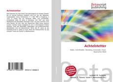 Обложка Achtelstetter