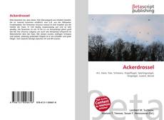 Обложка Ackerdrossel