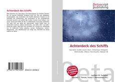 Achterdeck des Schiffs kitap kapağı