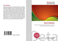 Paul Volcker kitap kapağı