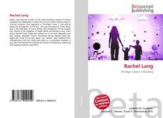 Обложка Rachel Lang