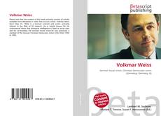 Buchcover von Volkmar Weiss