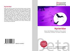 Couverture de Nycteridae