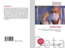 Portada del libro de Acidiumion