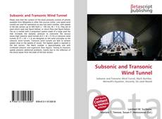 Buchcover von Subsonic and Transonic Wind Tunnel