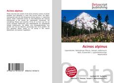 Borítókép a  Acinos alpinus - hoz