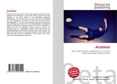 Acolatse kitap kapağı