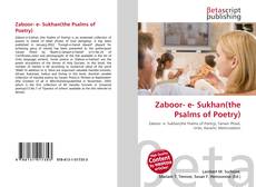 Couverture de Zaboor- e- Sukhan(the Psalms of Poetry)