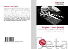 Buchcover von Stephen Lewis (actor)