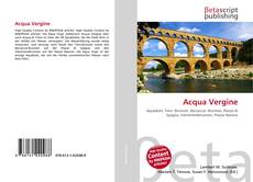 Couverture de Acqua Vergine