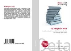 Capa do livro de To Reign in Hell 