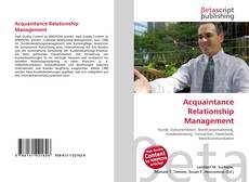 Capa do livro de Acquaintance Relationship Management 