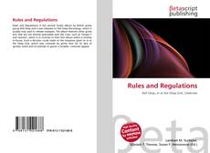 Capa do livro de Rules and Regulations 