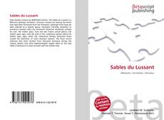 Capa do livro de Sables du Lussant 