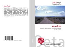 Buchcover von Acre-foot
