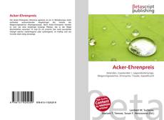 Couverture de Acker-Ehrenpreis