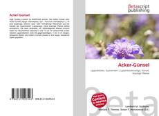 Copertina di Acker-Günsel