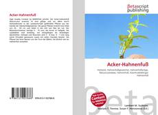 Buchcover von Acker-Hahnenfuß