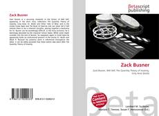 Buchcover von Zack Busner