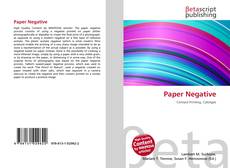Copertina di Paper Negative