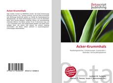 Copertina di Acker-Krummhals