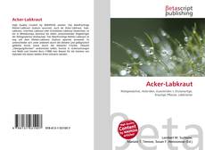 Copertina di Acker-Labkraut