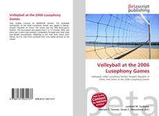 Buchcover von Volleyball at the 2006 Lusophony Games