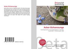 Copertina di Acker-Ochsenzunge