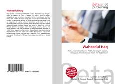 Buchcover von Waheedul Haq