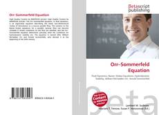 Couverture de Orr–Sommerfeld Equation