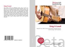 Copertina di Sing it Loud