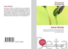 Couverture de Acker-Winde
