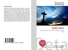 Copertina di Zadoc Kahn