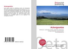 Buchcover von Ackergesetze
