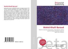 Couverture de Wahid Khalil Baroud