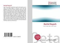Buchcover von Rachel Ruysch