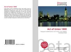 Copertina di Act of Union 1800