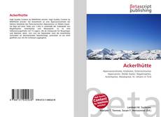 Copertina di Ackerlhütte