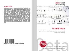 Copertina di Wahid Khan