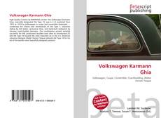Buchcover von Volkswagen Karmann Ghia