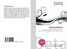 Copertina di Postcondition