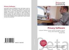 Capa do livro de Privacy Software 