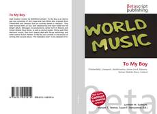Copertina di To My Boy