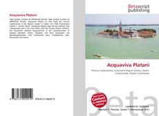 Copertina di Acquaviva Platani