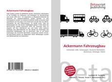 Copertina di Ackermann Fahrzeugbau